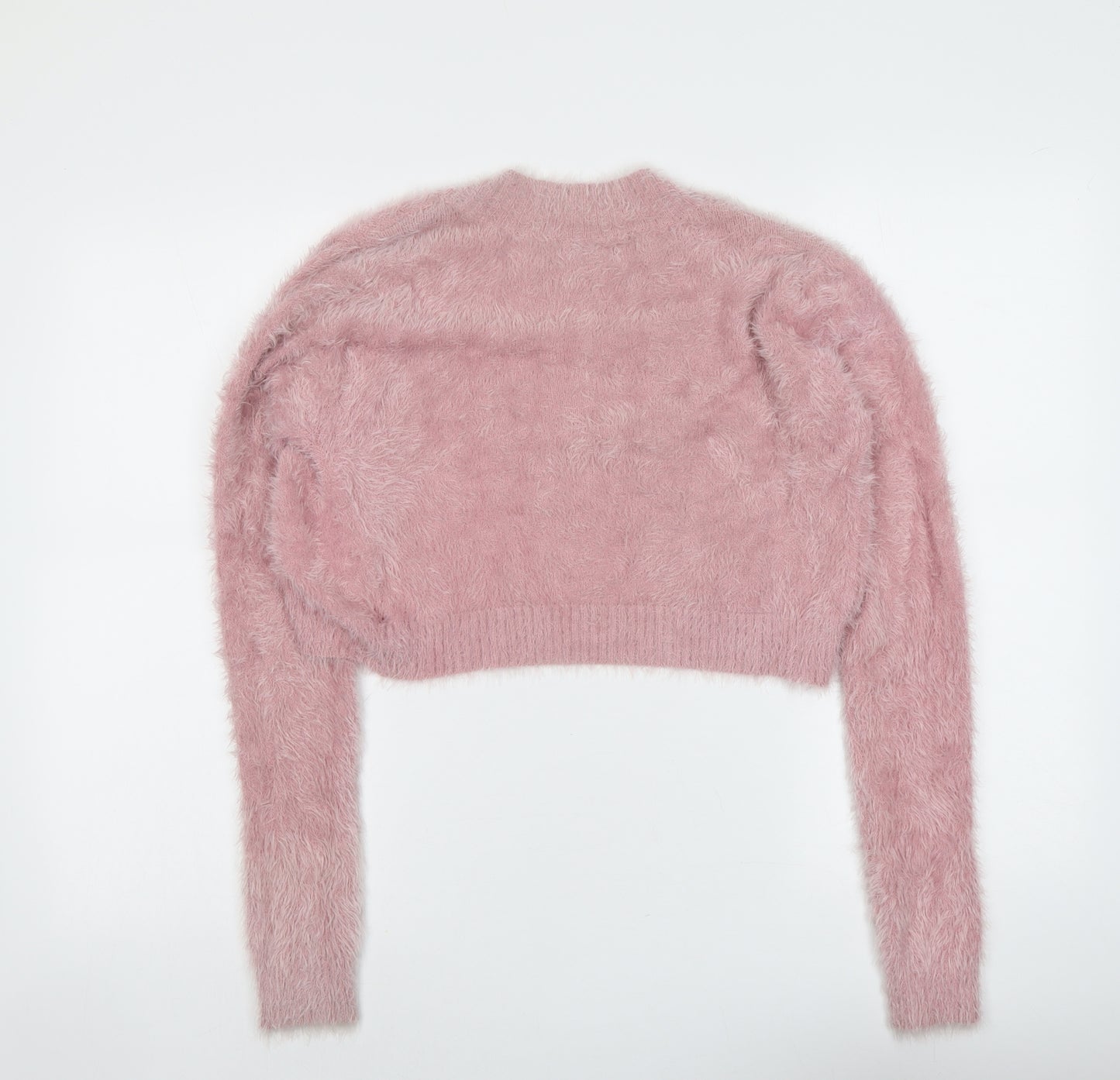 Patty Moon Womens Pink V-Neck Polyamide Cardigan Jumper Size S