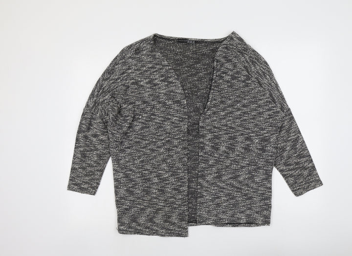 Atmosphere Womens Grey V-Neck Cotton Cardigan Jumper Size XS