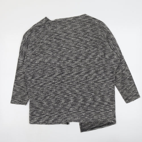 Atmosphere Womens Grey V-Neck Cotton Cardigan Jumper Size XS