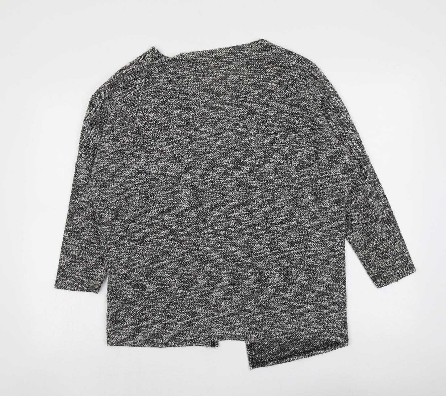 Atmosphere Womens Grey V-Neck Cotton Cardigan Jumper Size XS