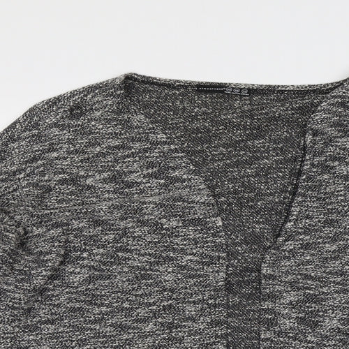 Atmosphere Womens Grey V-Neck Cotton Cardigan Jumper Size XS