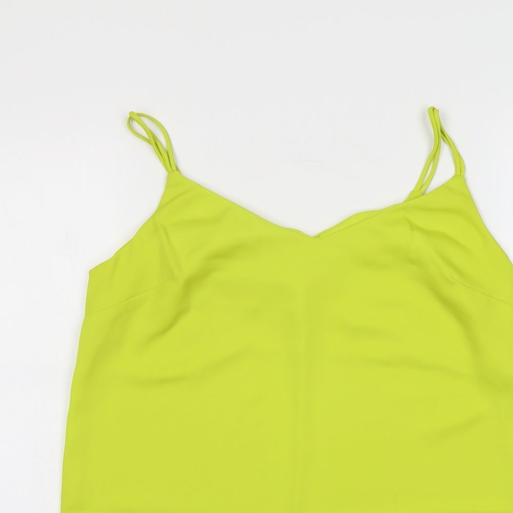 NEXT Womens Green Polyester Camisole Tank Size 10 V-Neck