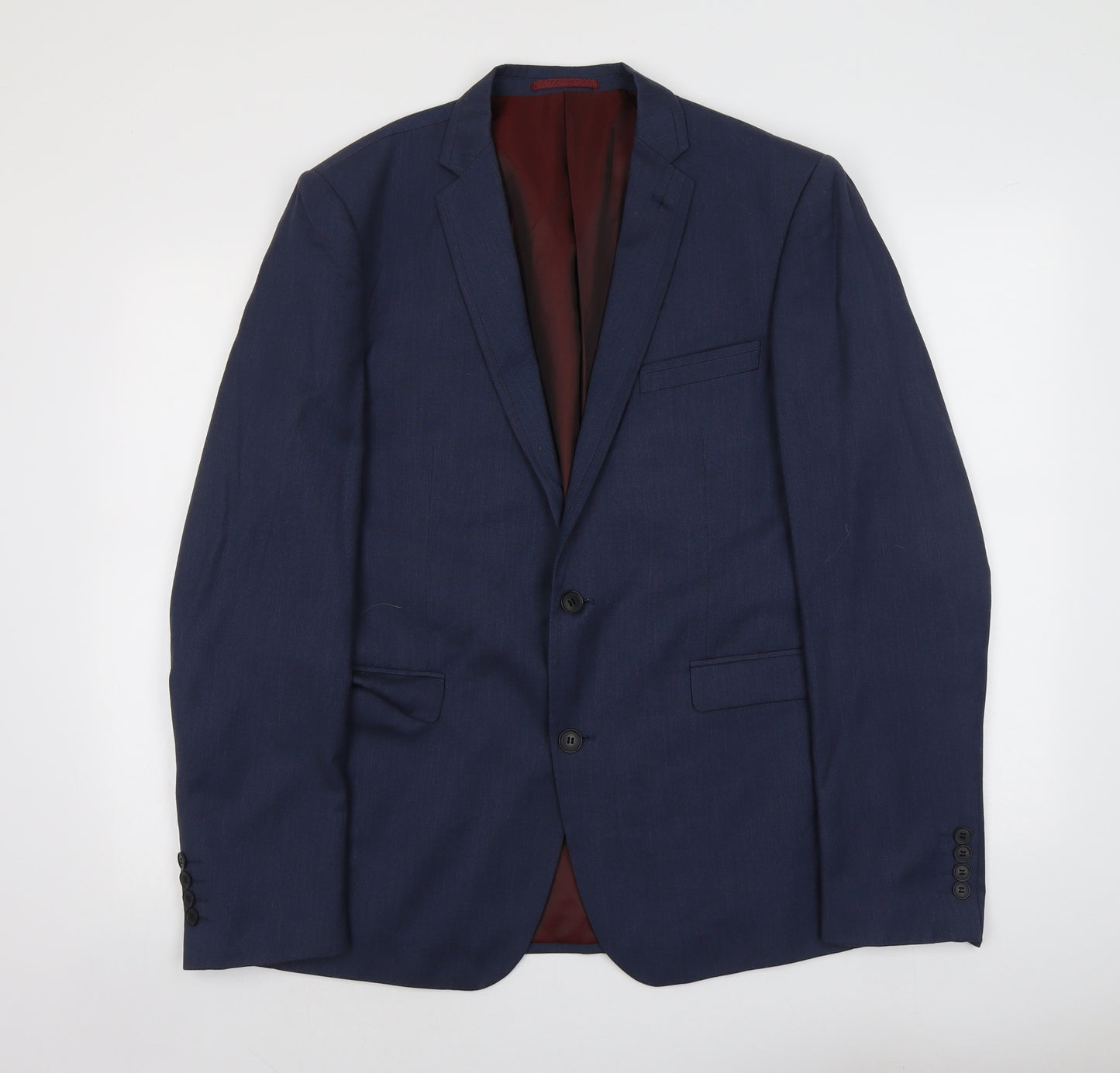 NEXT Mens Blue Polyester Jacket Suit Jacket Size M Regular