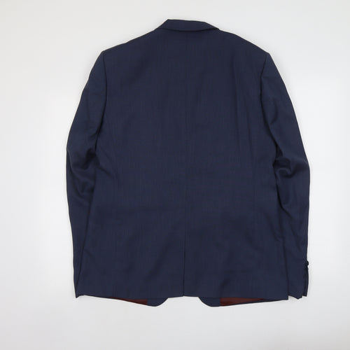 NEXT Mens Blue Polyester Jacket Suit Jacket Size M Regular