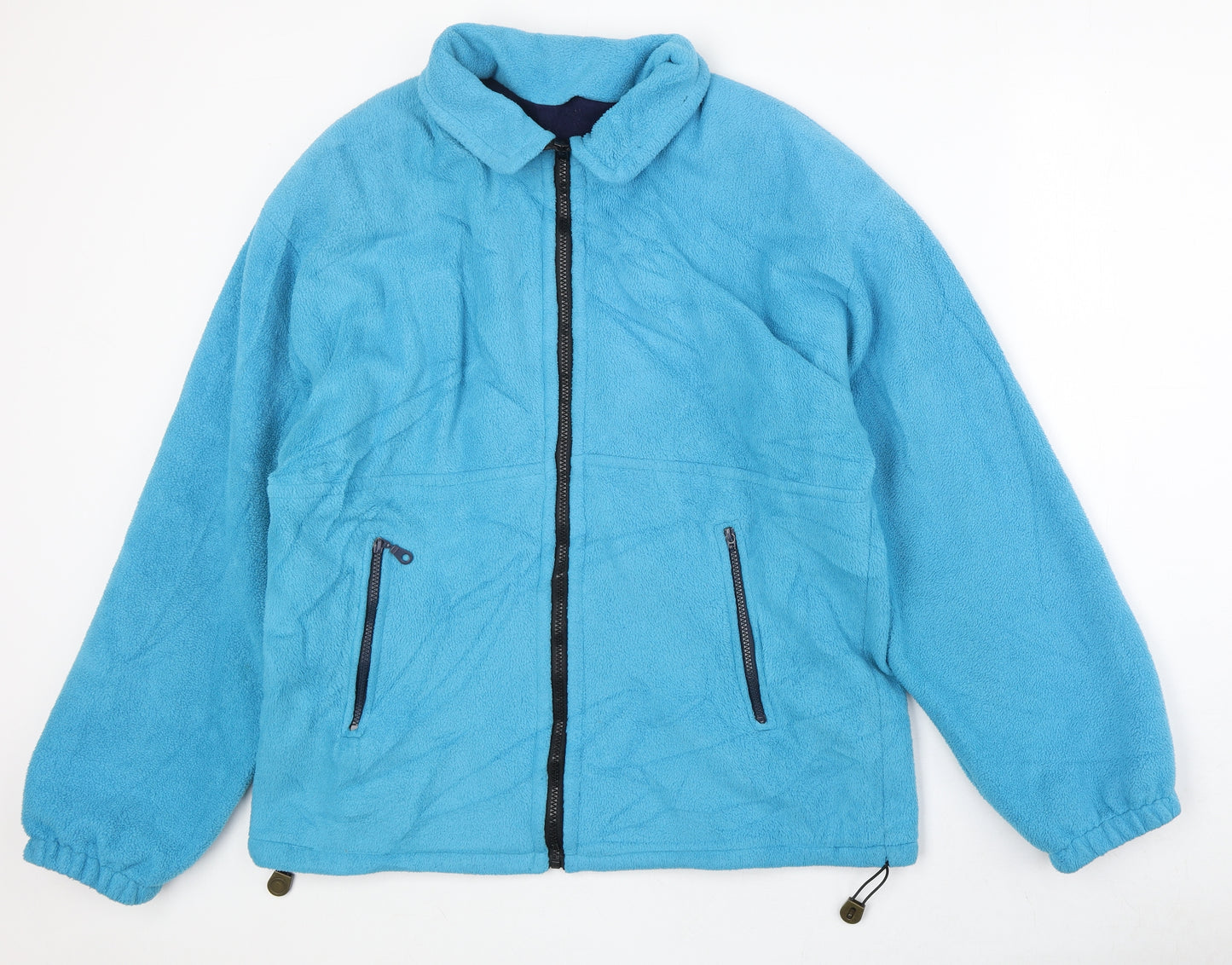 Open Track Womens Blue Jacket Size M Zip