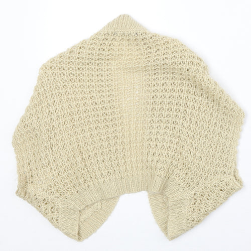 Gina Tricot Womens Beige V-Neck Acrylic Cardigan Jumper Size XS