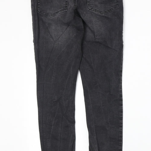 Denim & Co. Womens Black Cotton Skinny Jeans Size 12 Regular Zip