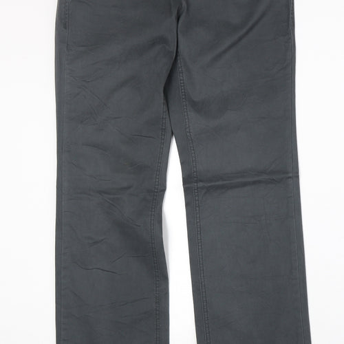 Cecil Womens Grey Cotton Straight Jeans Size 28 in Regular Zip
