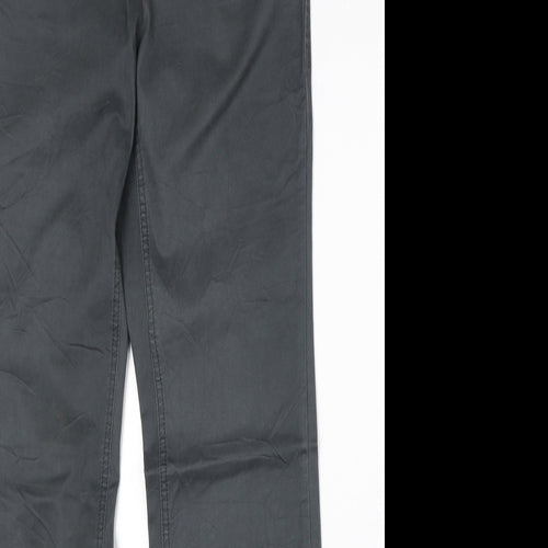 Cecil Womens Grey Cotton Straight Jeans Size 28 in Regular Zip