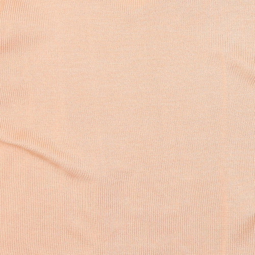 The Pearl Collection Womens Pink V-Neck Acrylic Pullover Jumper Size 10
