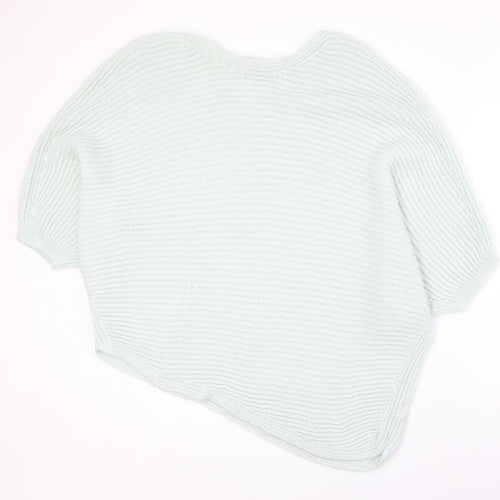 NEXT Womens Blue Round Neck Acrylic Pullover Jumper Size L