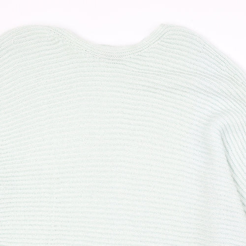 NEXT Womens Blue Round Neck Acrylic Pullover Jumper Size L