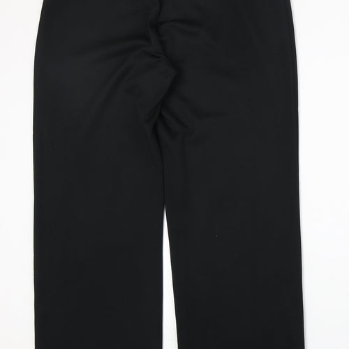 Liquid Womens Black Polyester Trousers Size 34 in Regular