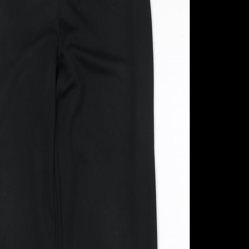 Liquid Womens Black Polyester Trousers Size 34 in Regular