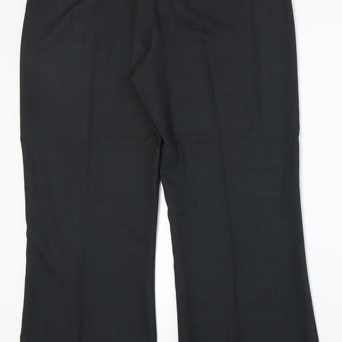 Autonomy Womens Grey Polyester Dress Pants Trousers Size 14 Regular Zip
