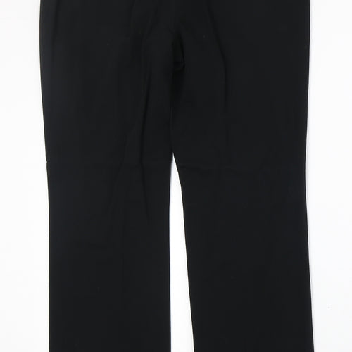 NEXT Womens Black Polyester Dress Pants Trousers Size 16 Slim Zip