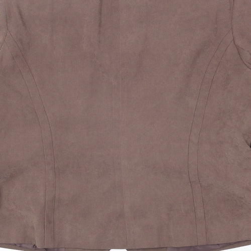 Bonmarché Womens Brown Jacket Size 14 Zip