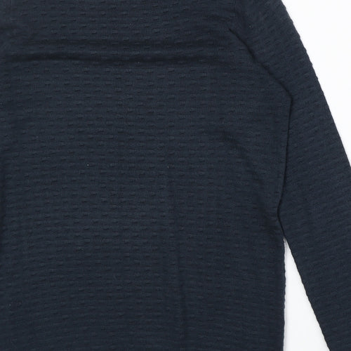VILA Womens Blue Round Neck Acrylic Pullover Jumper Size M