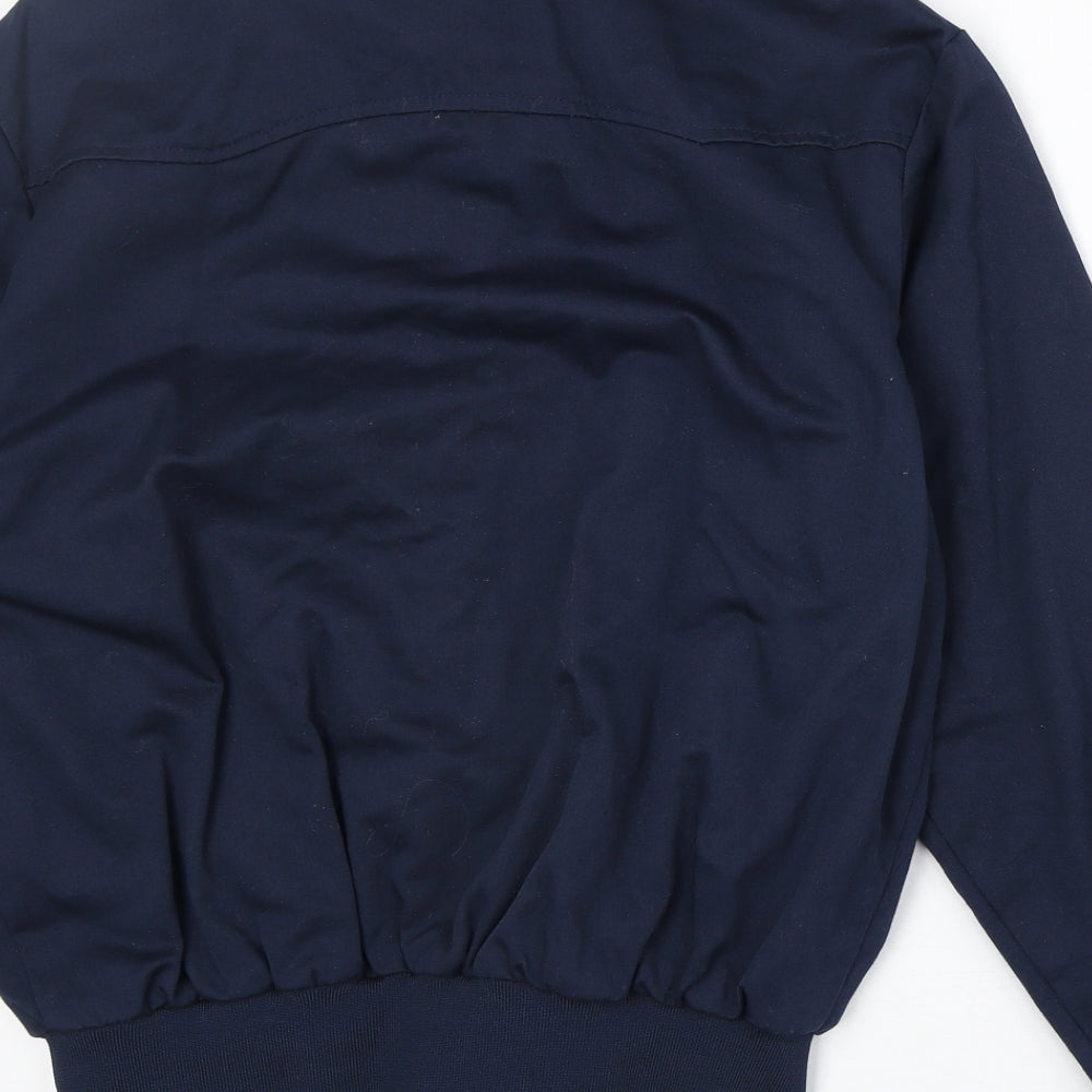 Cotton Works Mens Blue Bomber Jacket Jacket Size S Zip