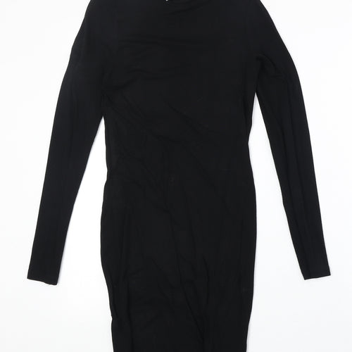 ASOS Womens Black Viscose Bodycon Size 4XL Round Neck Pullover