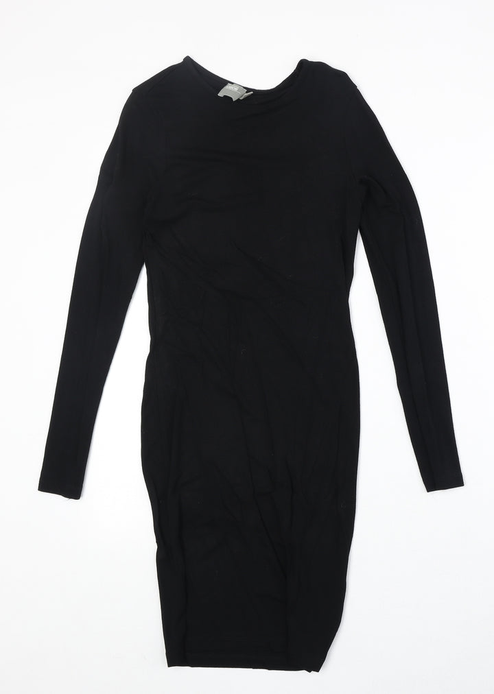 ASOS Womens Black Viscose Bodycon Size 4XL Round Neck Pullover
