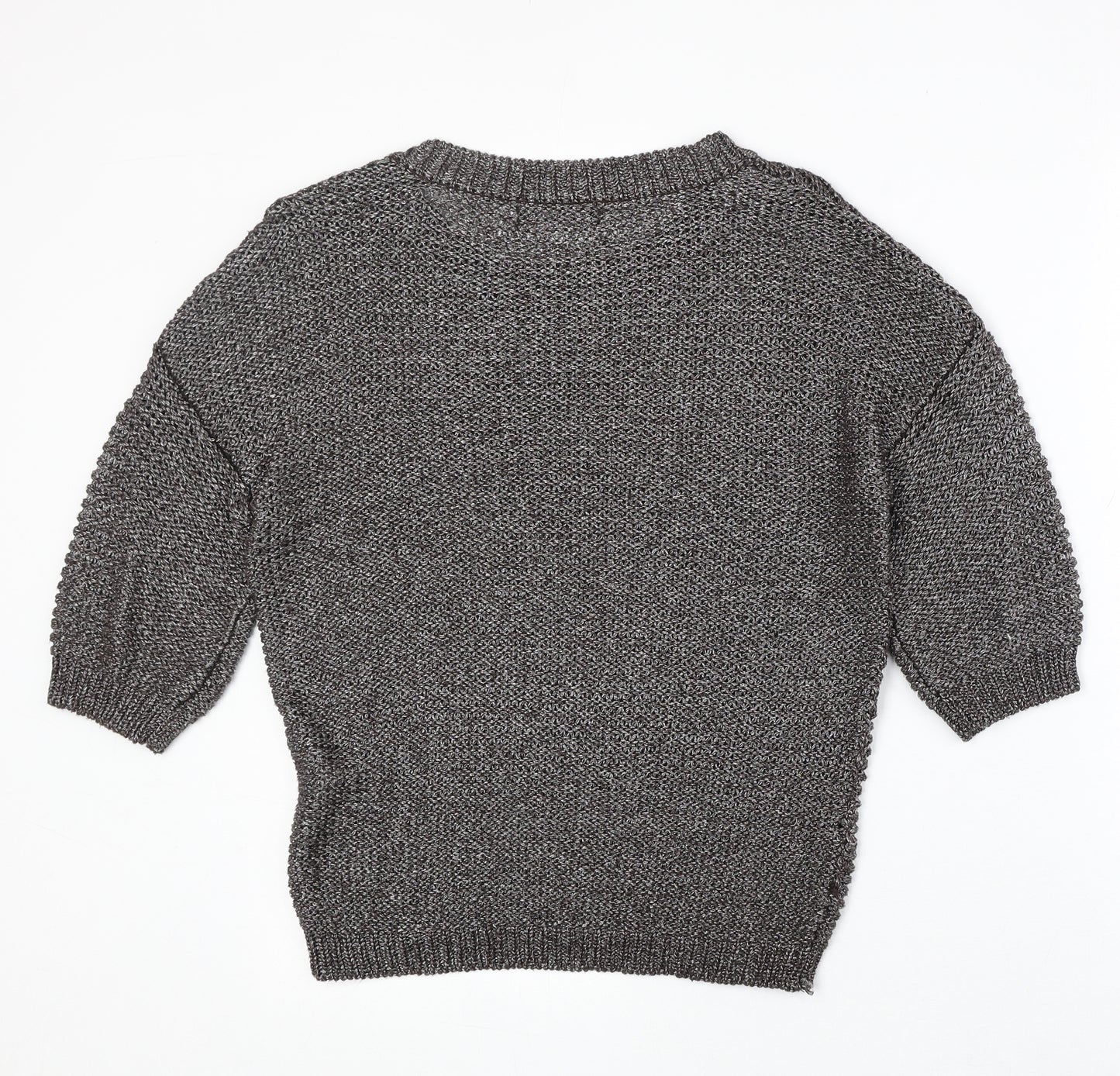 Atmosphere Womens Brown Round Neck Acrylic Pullover Jumper Size 10
