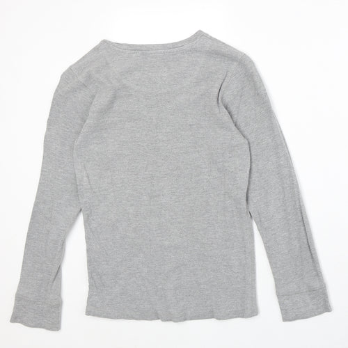 Industrialise Mens Grey Cotton T-Shirt Size XS Round Neck