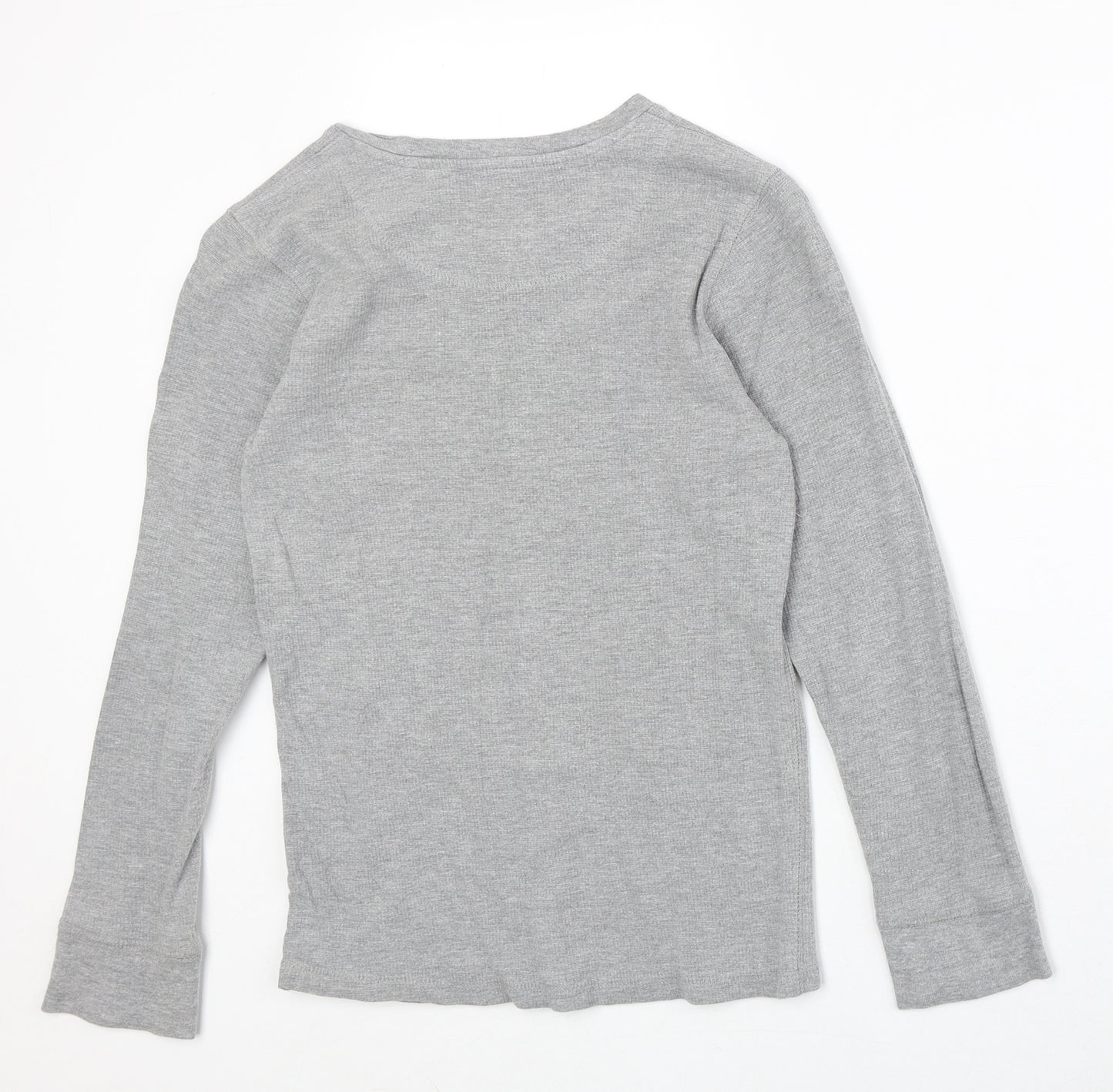 Industrialise Mens Grey Cotton T-Shirt Size XS Round Neck