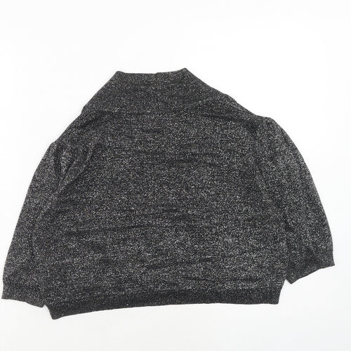 Savoir Womens Silver V-Neck Viscose Cardigan Jumper Size 18