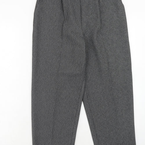 Classic Womens Grey Polyester Carrot Trousers Size 14 Regular