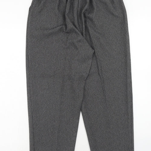 Classic Womens Grey Polyester Carrot Trousers Size 14 Regular