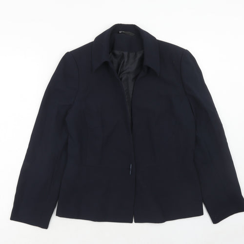 BHS Womens Blue Polyester Jacket Blazer Size 14