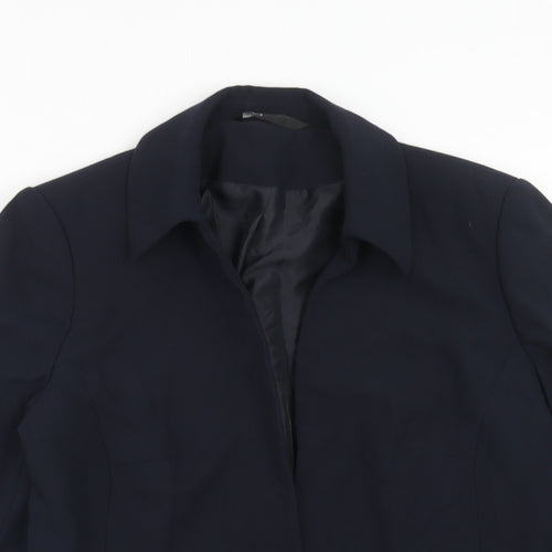 BHS Womens Blue Polyester Jacket Blazer Size 14