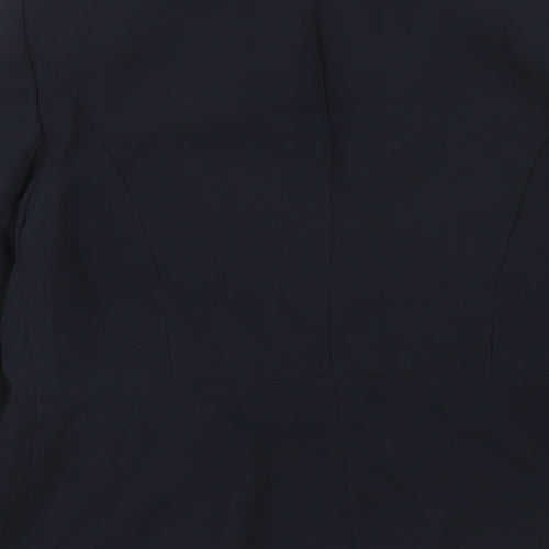 BHS Womens Blue Polyester Jacket Blazer Size 14