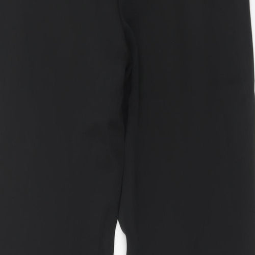 Sweewe Womens Black Polyester Trousers Size S Regular Zip - Eyelet Detail