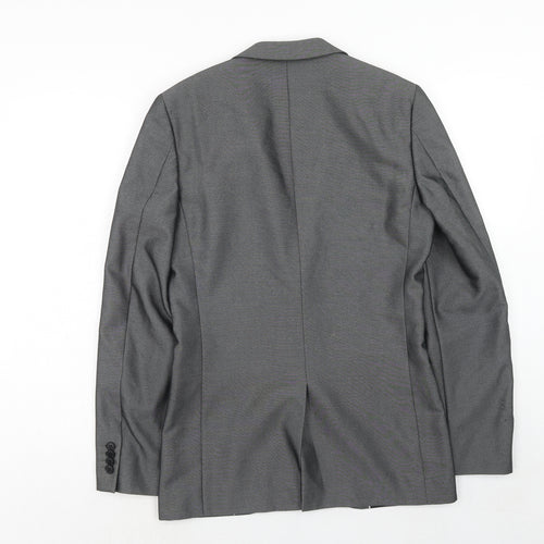 Matalan Mens Grey Polyacrylate Fibre Jacket Suit Jacket Size 36 Regular