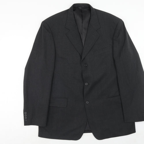 Taylor & Wright Mens Grey Polyester Jacket Suit Jacket Size 44 Regular