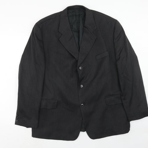 Horne Brothers Mens Grey Polyester Jacket Suit Jacket Size 46 Regular