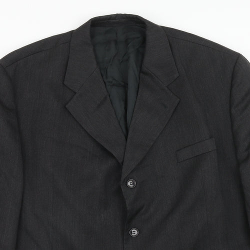 Horne Brothers Mens Grey Polyester Jacket Suit Jacket Size 46 Regular