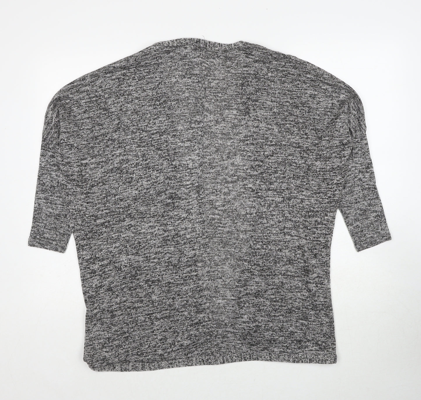 Atmosphere Womens Grey V-Neck Viscose Cardigan Jumper Size S