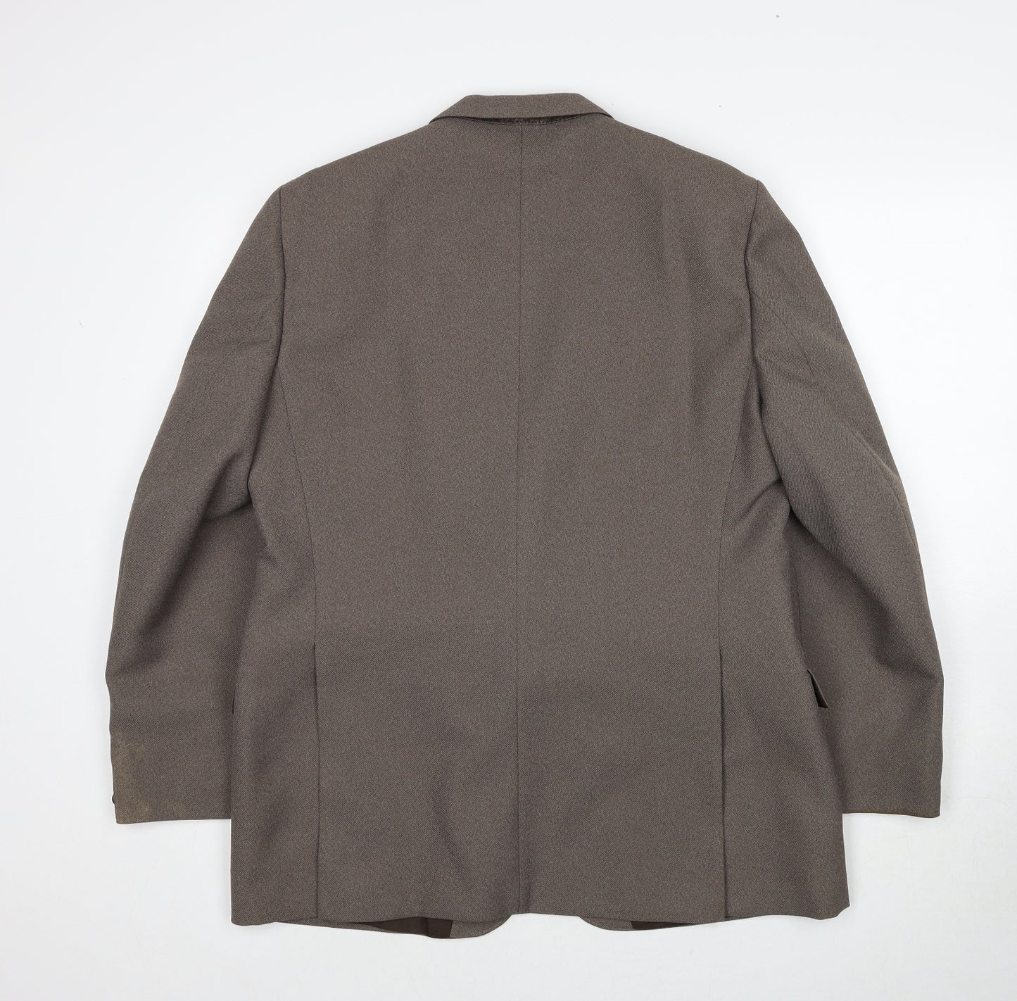 GreenWoods Mens Grey Polyester Jacket Suit Jacket Size 44 Regular
