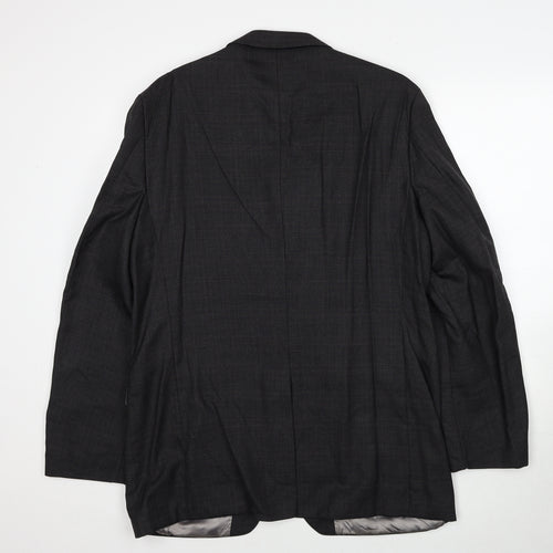British Tailor Mens Grey Wool Jacket Suit Jacket Size 42 Regular