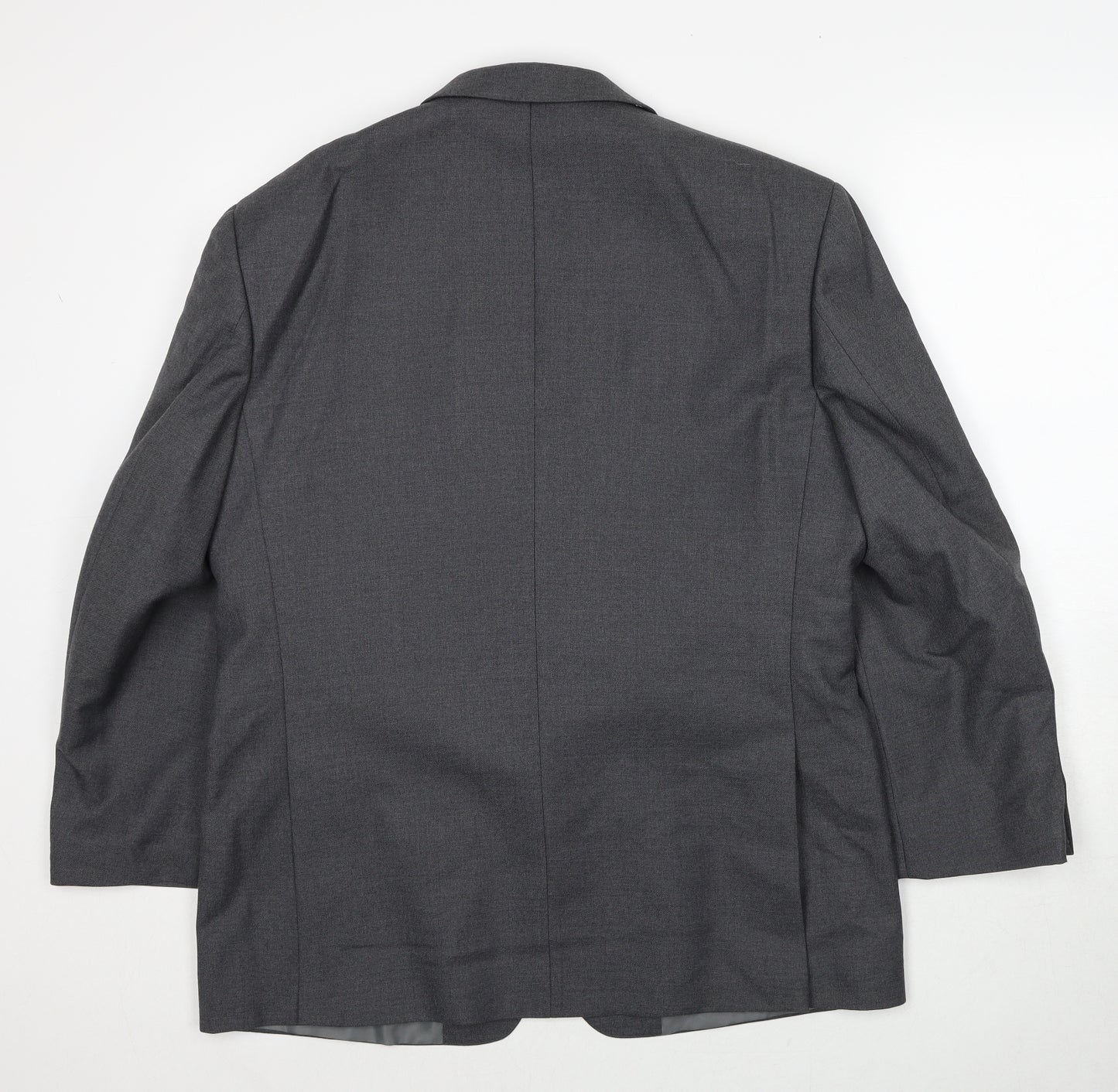 Brook Taverner Mens Grey Polyester Jacket Suit Jacket Size 40 Regular
