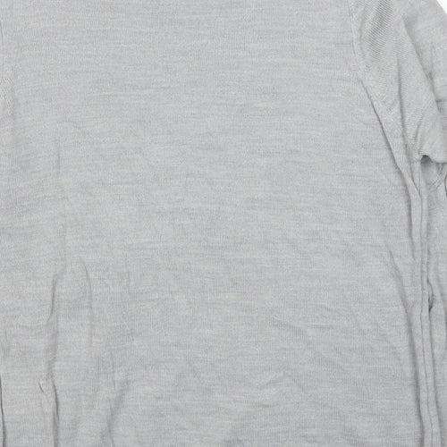 EWM Womens Grey Round Neck Acrylic Pullover Jumper Size 10 - Twin Set, Size 10-12
