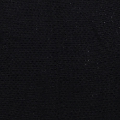 Preworn Womens Black Round Neck Cotton Pullover Jumper Size M