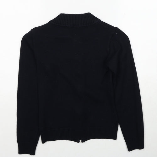 Guido Maria Kretschmer Womens Blue Collared Acrylic Pullover Jumper Size 6