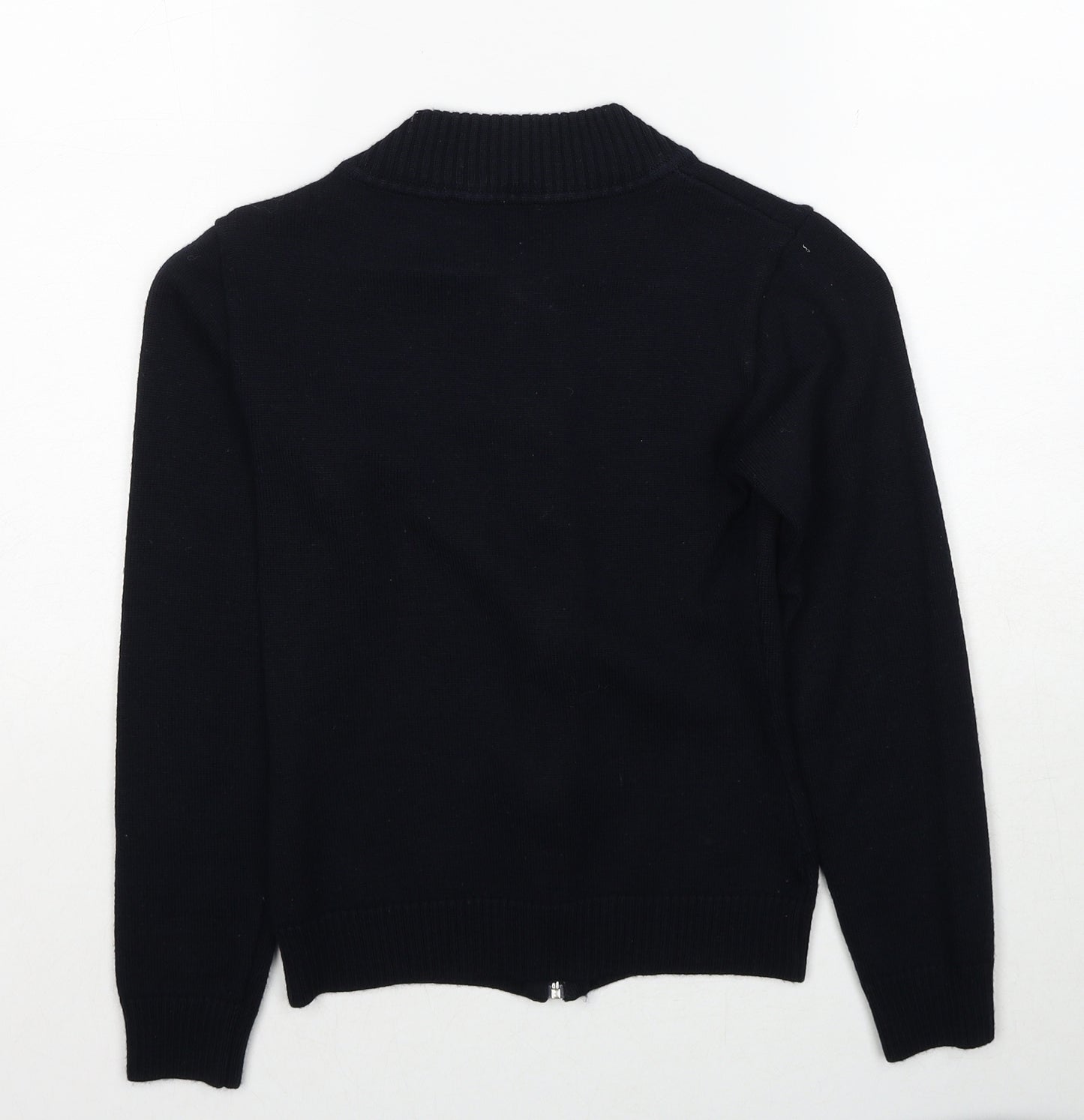 Guido Maria Kretschmer Womens Blue Collared Acrylic Pullover Jumper Size 6