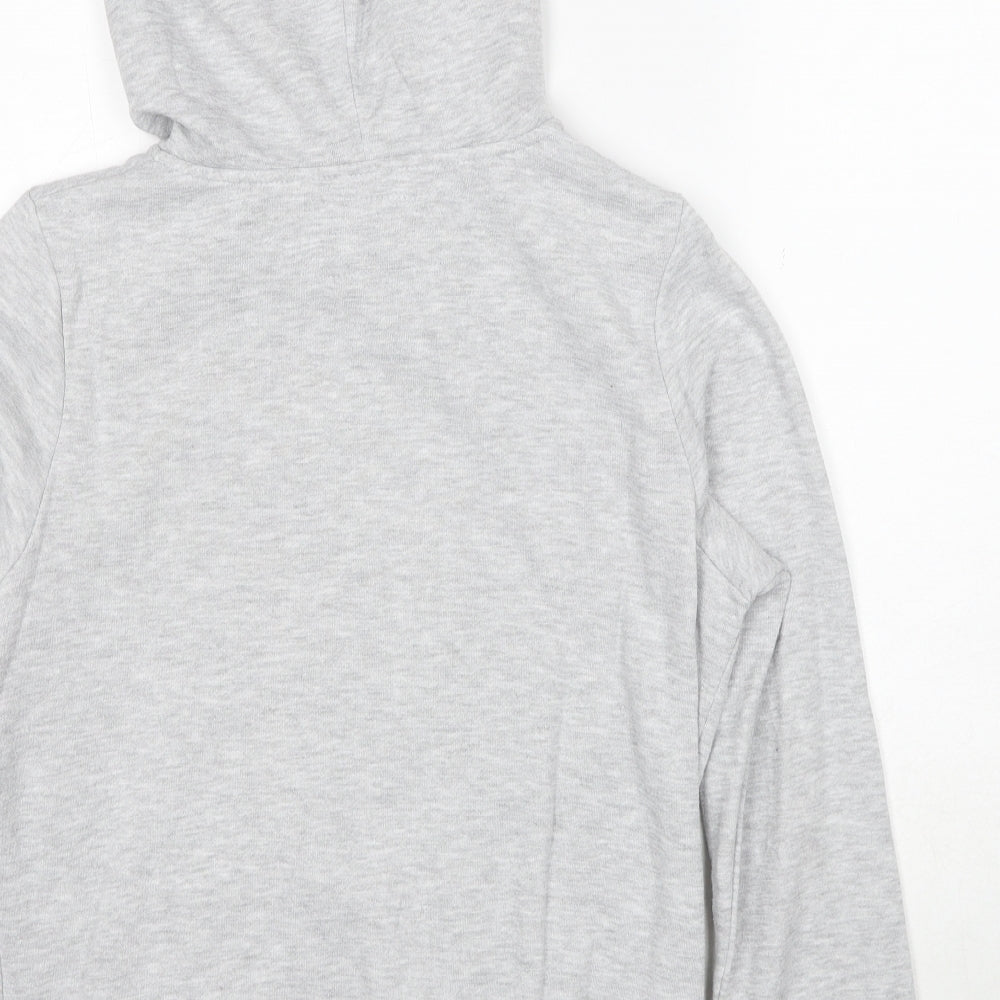 Atmosphere Womens Grey Polyester Full Zip Hoodie Size 12 Zip