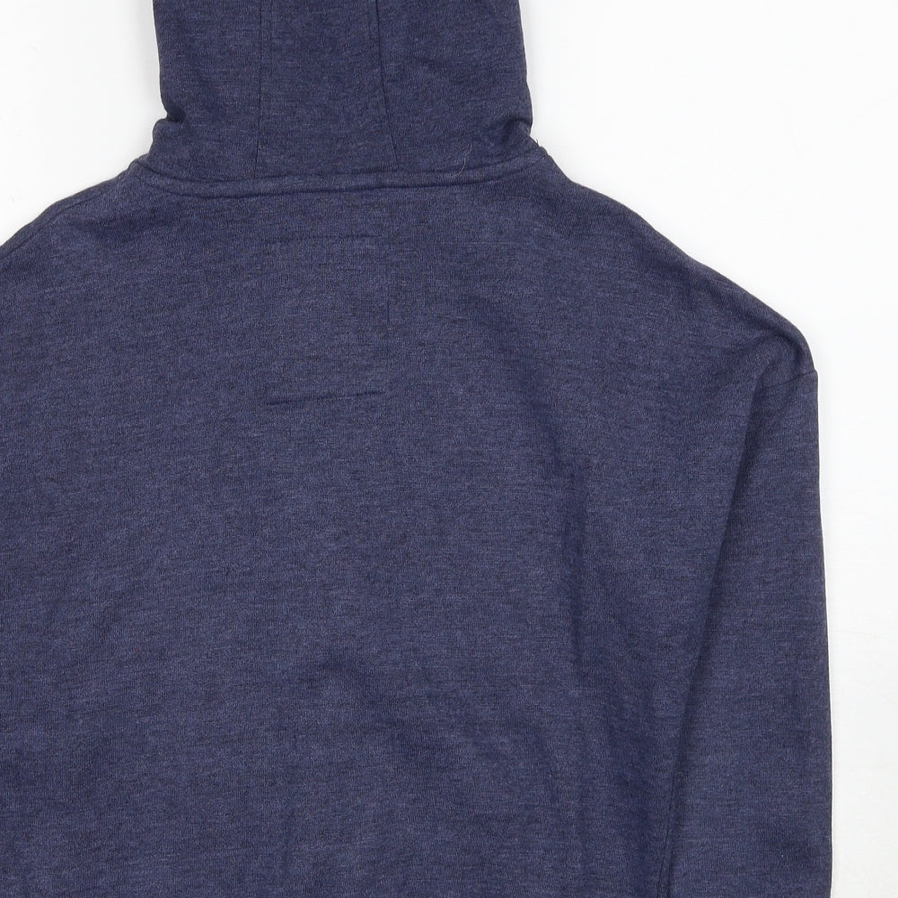 Atmosphere Womens Blue Polyester Full Zip Hoodie Size 6 Zip