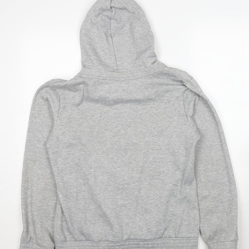 LA Gear Womens Grey Polyester Full Zip Hoodie Size 14 Zip